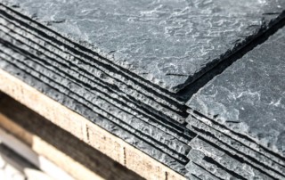stacked roofing materials