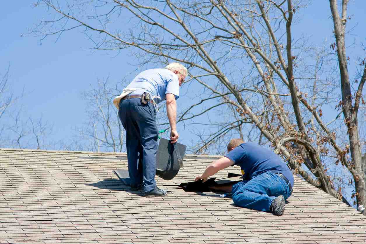 Men Working on Roof