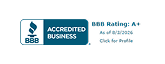 BBB Accredited Business with A plus rating